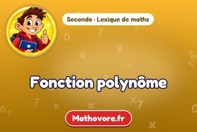 Fonction polynôme : définition et exemple – lexique de maths Mathovore