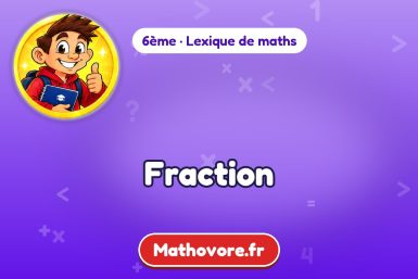 Fraction : définition et exemple – lexique de maths Mathovore