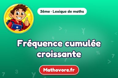 Fréquence cumulée croissante : définition et exemple – lexique de maths Mathovore