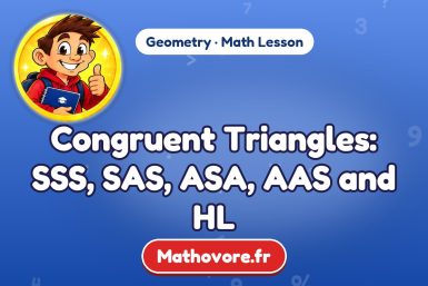 Congruent Triangles: SSS, SAS, ASA, AAS and HL – Geometry math lesson