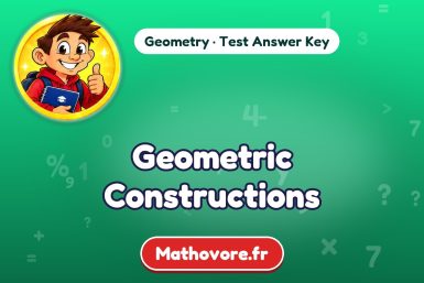 Geometric Constructions – Geometry math test answer key