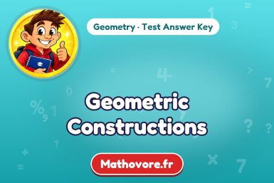 Geometric Constructions – Geometry math test answer key