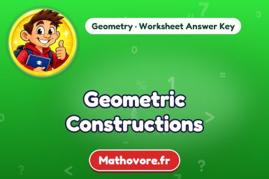 Geometric Constructions – Geometry math worksheet answer key