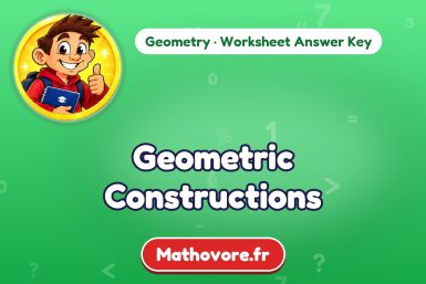 Geometric Constructions – Geometry math worksheet answer key