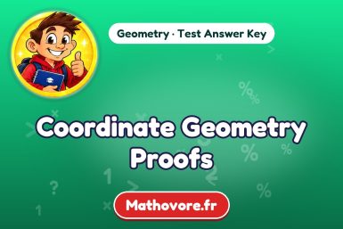 Coordinate Geometry Proofs – Geometry math test answer key