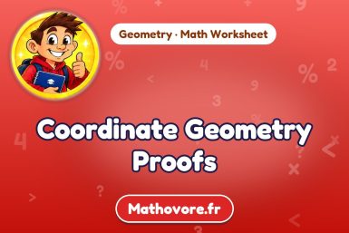 Coordinate Geometry Proofs – Geometry math worksheet
