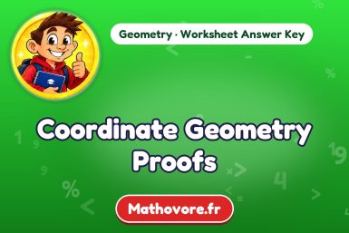 Coordinate Geometry Proofs – Geometry math worksheet answer key