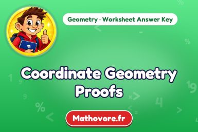 Coordinate Geometry Proofs – Geometry math worksheet answer key