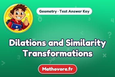 Dilations and Similarity Transformations – Geometry math test answer key