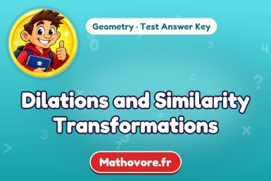 Dilations and Similarity Transformations – Geometry math test answer key