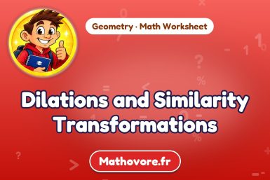 Dilations and Similarity Transformations – Geometry math worksheet