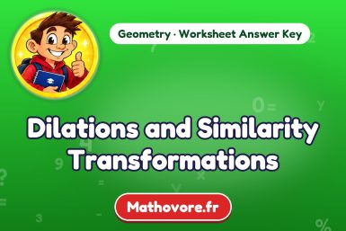 Dilations and Similarity Transformations – Geometry math worksheet answer key