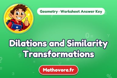 Dilations and Similarity Transformations – Geometry math worksheet answer key
