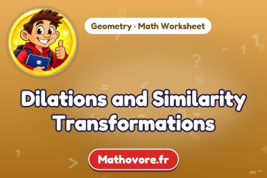 Dilations and Similarity Transformations – Geometry math worksheet