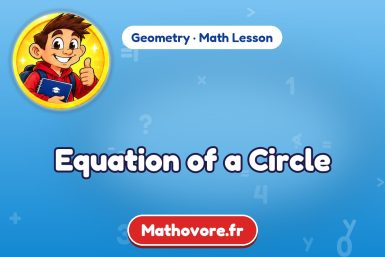 Equation of a Circle – Geometry math lesson