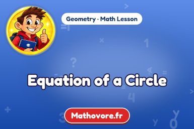 Equation of a Circle – Geometry math lesson