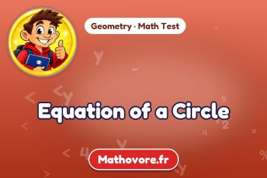 Equation of a Circle – Geometry math test