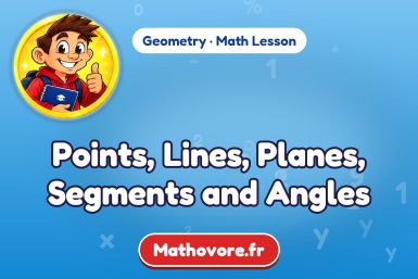 Points, Lines, Planes, Segments and Angles – Geometry math lesson