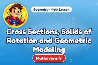 Cross Sections, Solids of Rotation and Geometric Modeling – Geometry math lesson