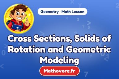 Cross Sections, Solids of Rotation and Geometric Modeling – Geometry math lesson