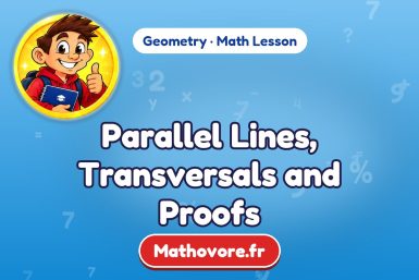Parallel Lines, Transversals and Proofs – Geometry math lesson