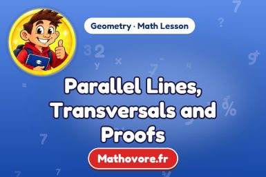 Parallel Lines, Transversals and Proofs – Geometry math lesson