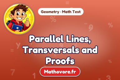 Parallel Lines, Transversals and Proofs – Geometry math test
