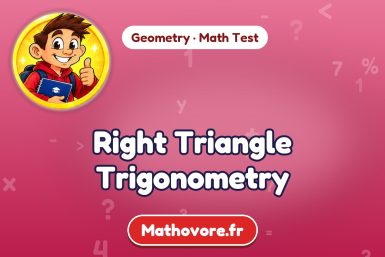 Right Triangle Trigonometry – Geometry math test
