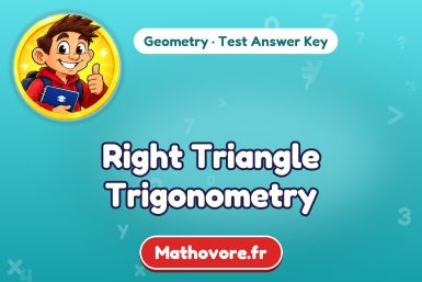 Right Triangle Trigonometry – Geometry math test answer key