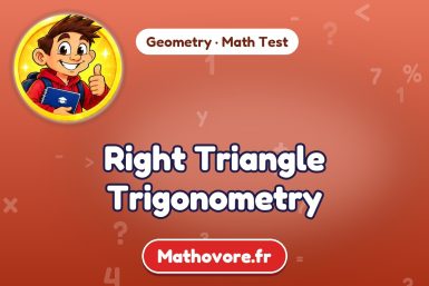 Right Triangle Trigonometry – Geometry math test