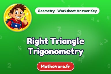Right Triangle Trigonometry – Geometry math worksheet answer key