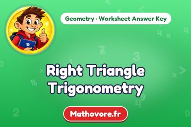 Right Triangle Trigonometry – Geometry math worksheet answer key