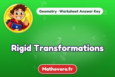Rigid Transformations – Geometry math worksheet answer key
