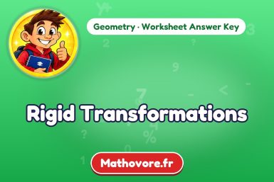 Rigid Transformations – Geometry math worksheet answer key