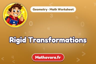 Rigid Transformations – Geometry math worksheet