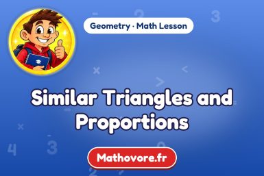 Similar Triangles and Proportions – Geometry math lesson
