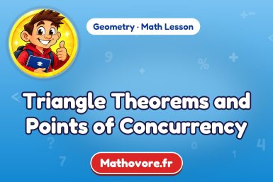Triangle Theorems and Points of Concurrency – Geometry math lesson