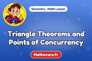 Triangle Theorems and Points of Concurrency – Geometry math lesson