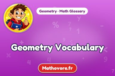 Geometry Vocabulary: words and definitions – Mathovore math glossary