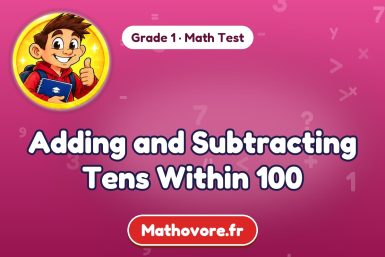 Adding and Subtracting Tens Within 100 – Grade 1 math test