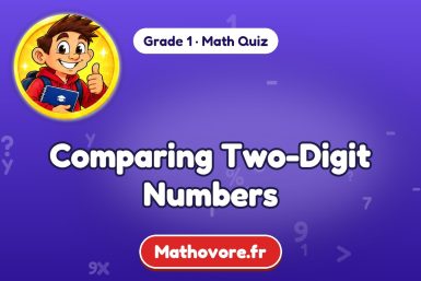 Comparing Two-Digit Numbers – Grade 1 math quiz