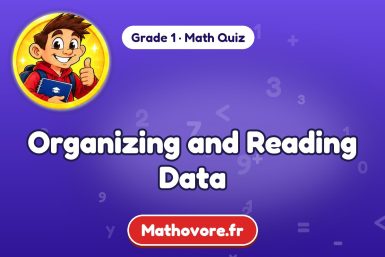 Organizing and Reading Data – Grade 1 math quiz
