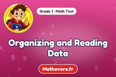 Organizing and Reading Data – Grade 1 math test