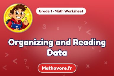 Organizing and Reading Data – Grade 1 math worksheet