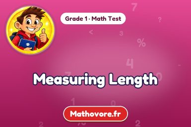Measuring Length – Grade 1 math test