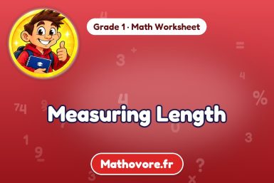 Measuring Length – Grade 1 math worksheet