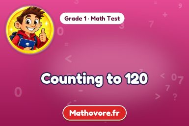 Counting to 120 – Grade 1 math test