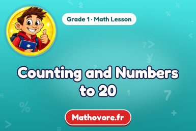 Counting and Numbers to 20 – Grade 1 math lesson