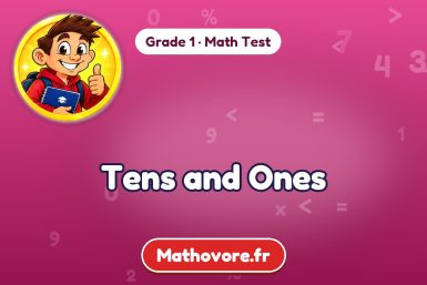 Tens and Ones – Grade 1 math test