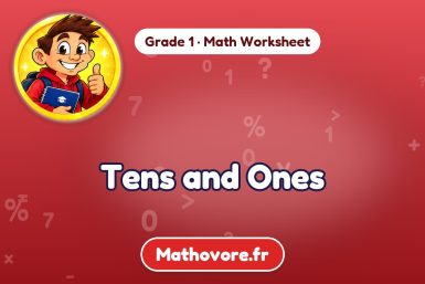 Tens and Ones – Grade 1 math worksheet